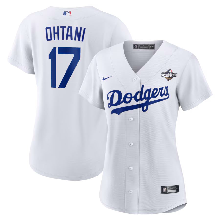 Women's Los Angeles Dodgers Shohei Ohtani Nike White 2025 World Series Home Replica Player Jersey - Jersey