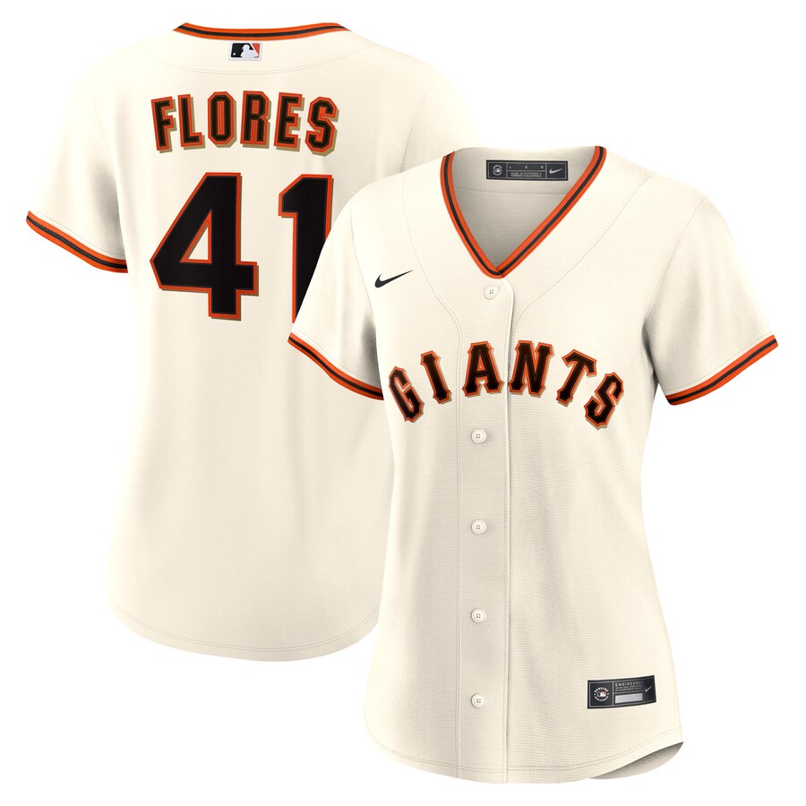 Women's San Francisco Giants Wilmer Flores Nike White Home Replica Jersey - Jersey