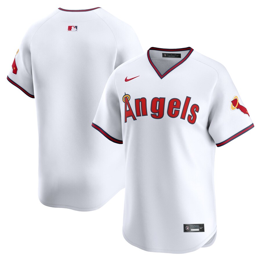 Men's Los Angeles Angels Nike White Alternate Limited Jersey - Jersey