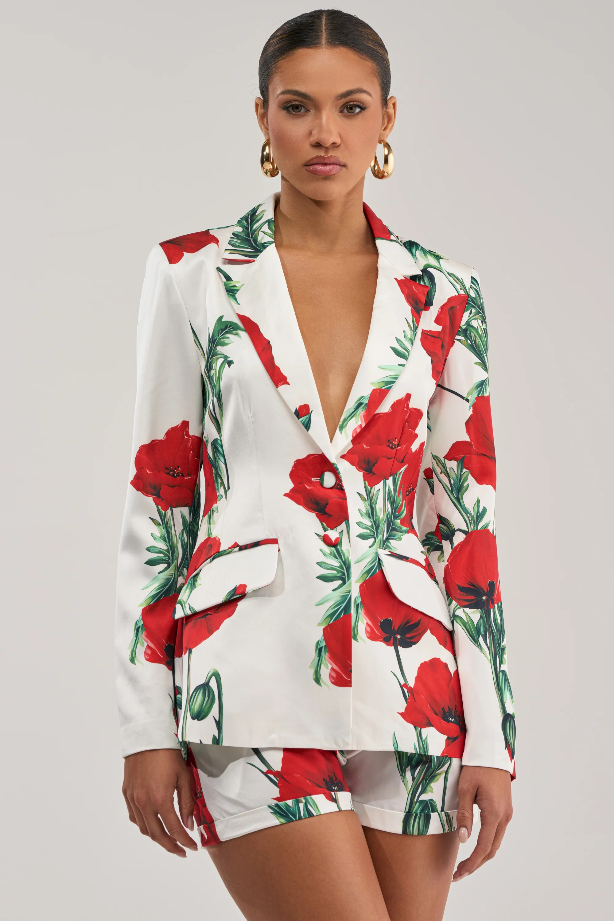 POPPY SATIN BLAZER - Akira Wear