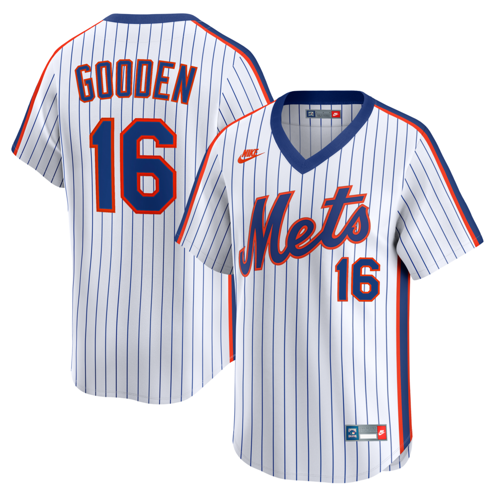 Men's New York Mets Dwight Gooden Nike White Cooperstown Collection Limited Jersey - Jersey