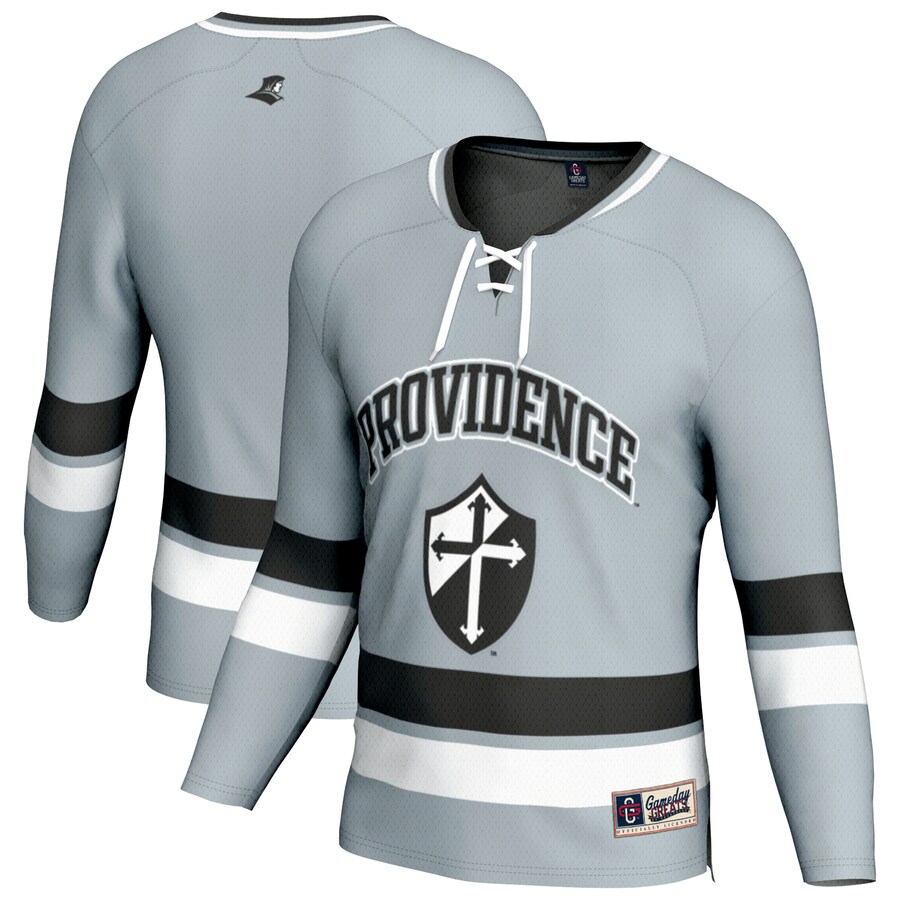 Youth GameDay Greats Silver Providence Friars Spirit Hockey Jersey - Jersey