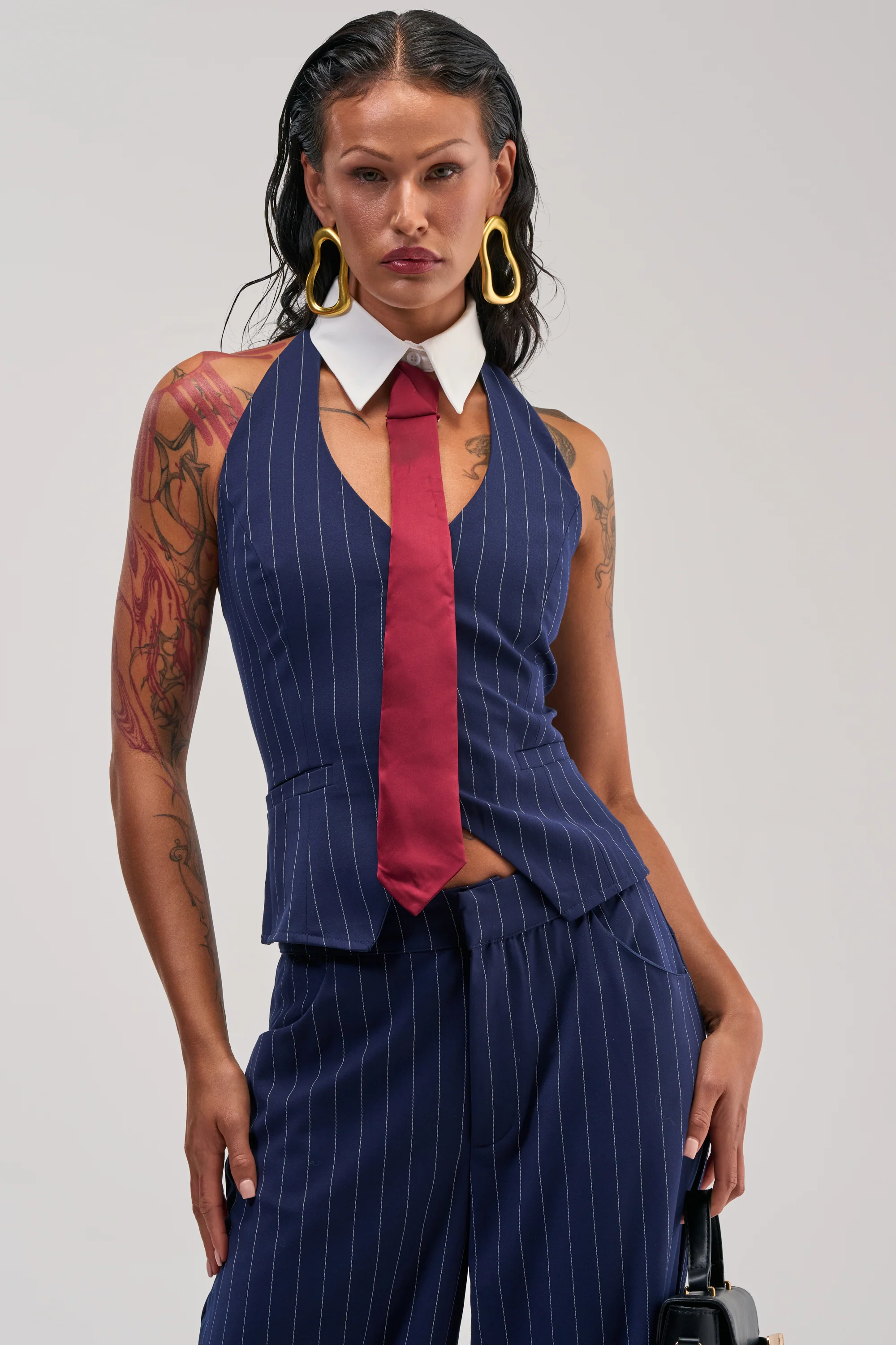 BIG BANK STRIPED VEST - Akira Wear