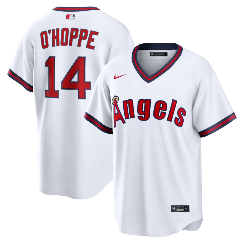Men's Los Angeles Angels Logan O'Hoppe Nike White Alternate Replica Jersey - Jersey