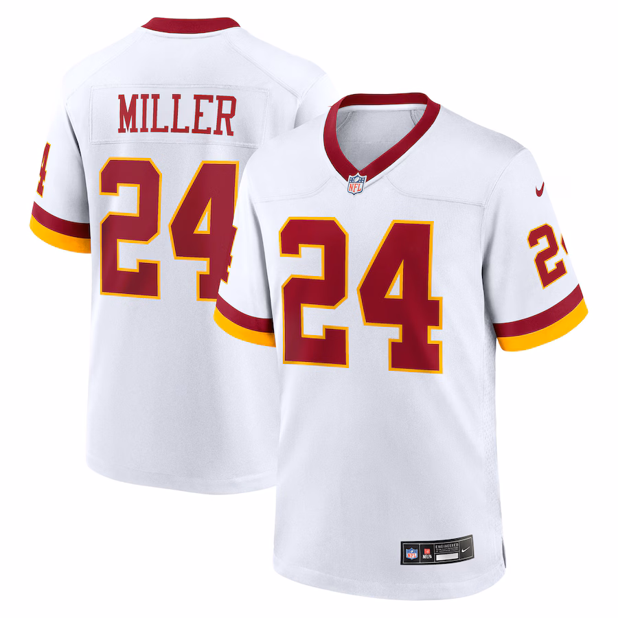 Men's Washington Commanders Von Miller Nike White Game Super Bowl Era Jersey - Jersey