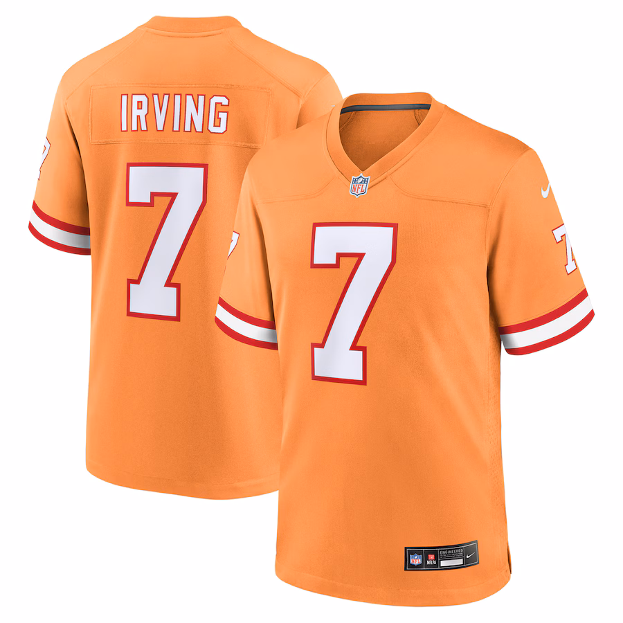Men's Tampa Bay Buccaneers Bucky Irving Nike  Orange Alternate Game Jersey - Jersey