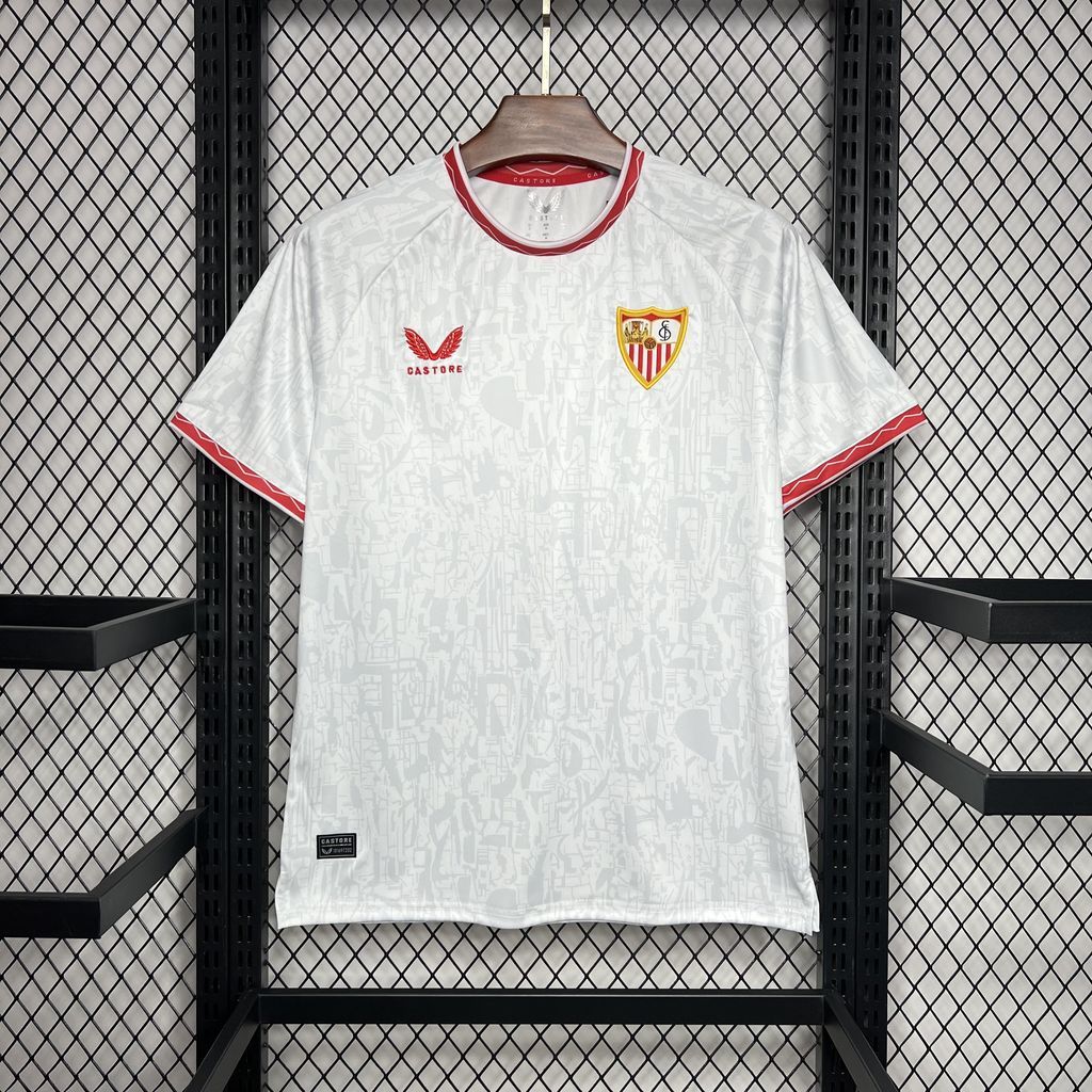 Sevilla FC Soccer Jersey Home Custom Shirt 2024/25 - Jersey