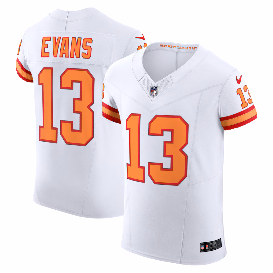 Men's Tampa Bay Buccaneers Mike Evans Nike White The '76 Jersey Vapor F.U.S.E. Elite Jersey - Jersey