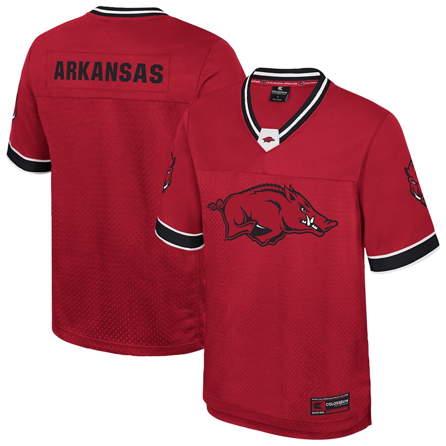 Men's Colosseum  Cardinal Arkansas Razorbacks Nothing But The Hits Football Jersey - Jersey
