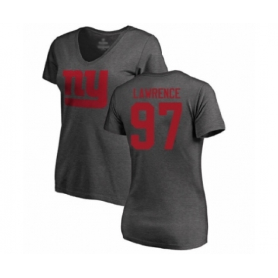 Football Women's New York Giants #97 Dexter Lawrence Ash One Color T-Shirt - Jersey