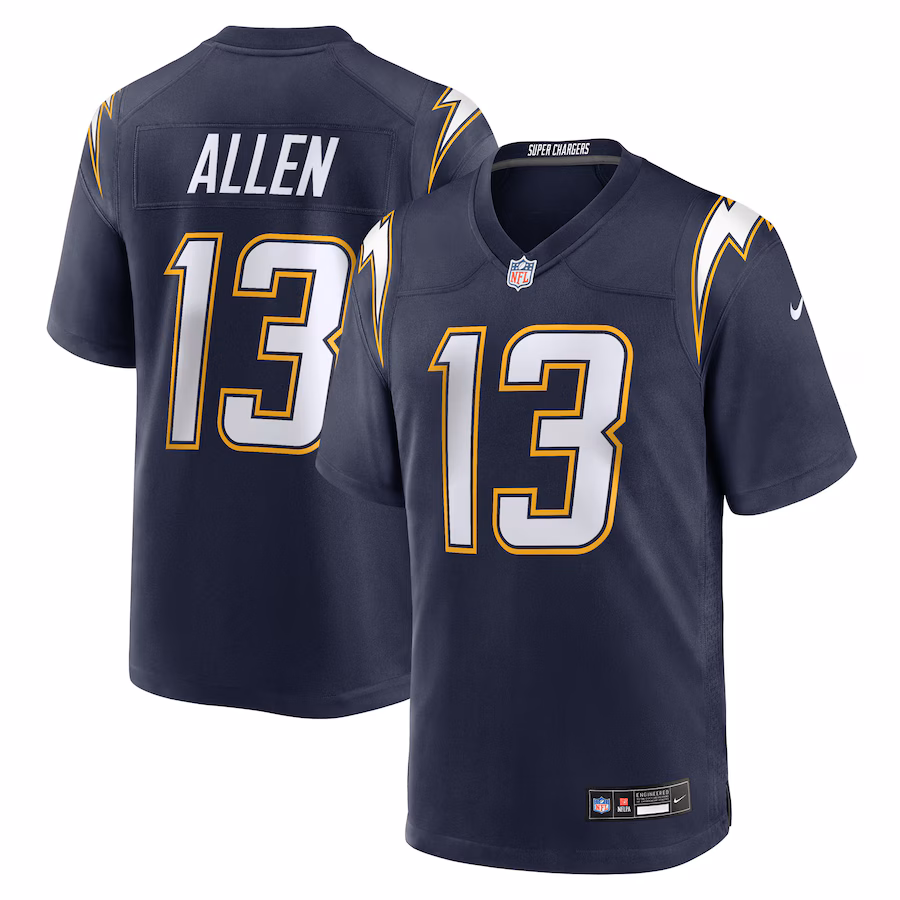Men's Los Angeles Chargers Keenan Allen Nike Navy Alternate 2 Super Chargers Game Jersey - Jersey