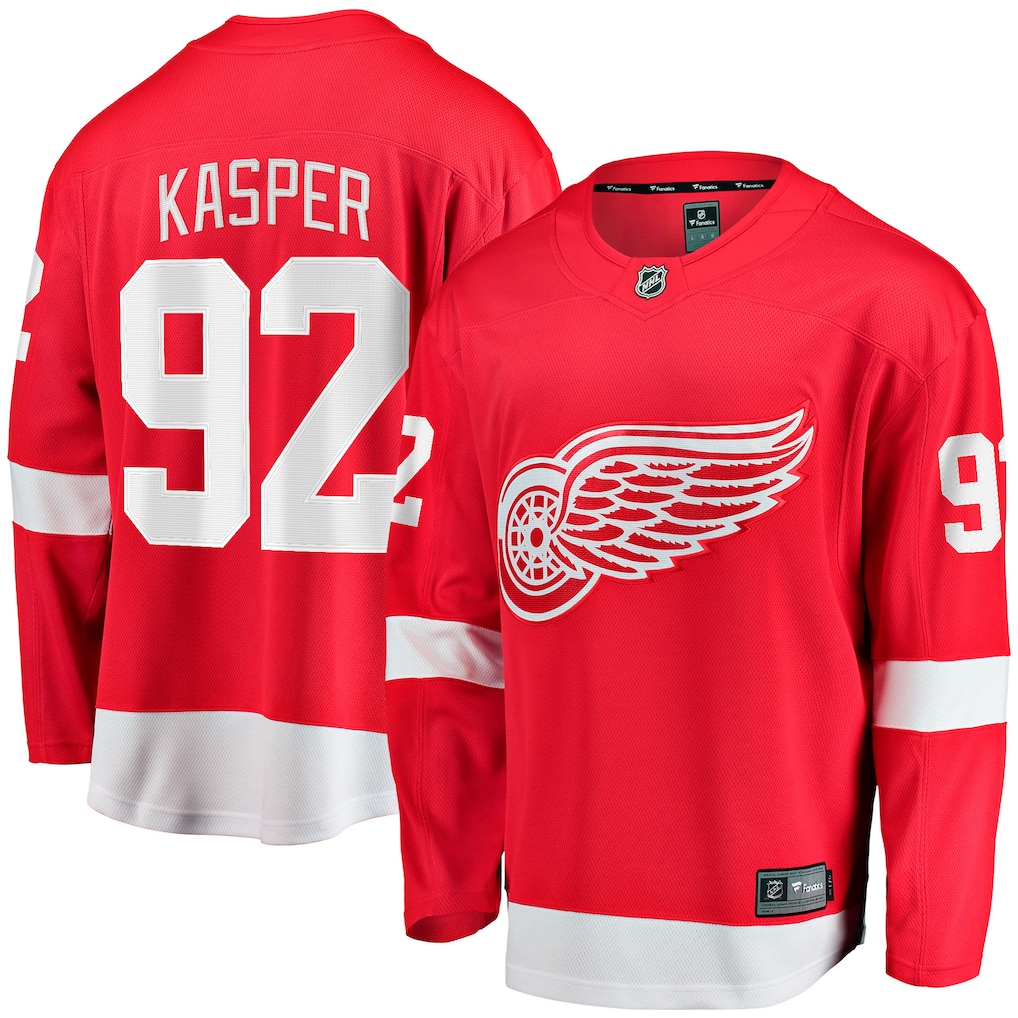 Men's Detroit Red Wings Marco Kasper Fanatics Red Home Breakaway Jersey - Jersey