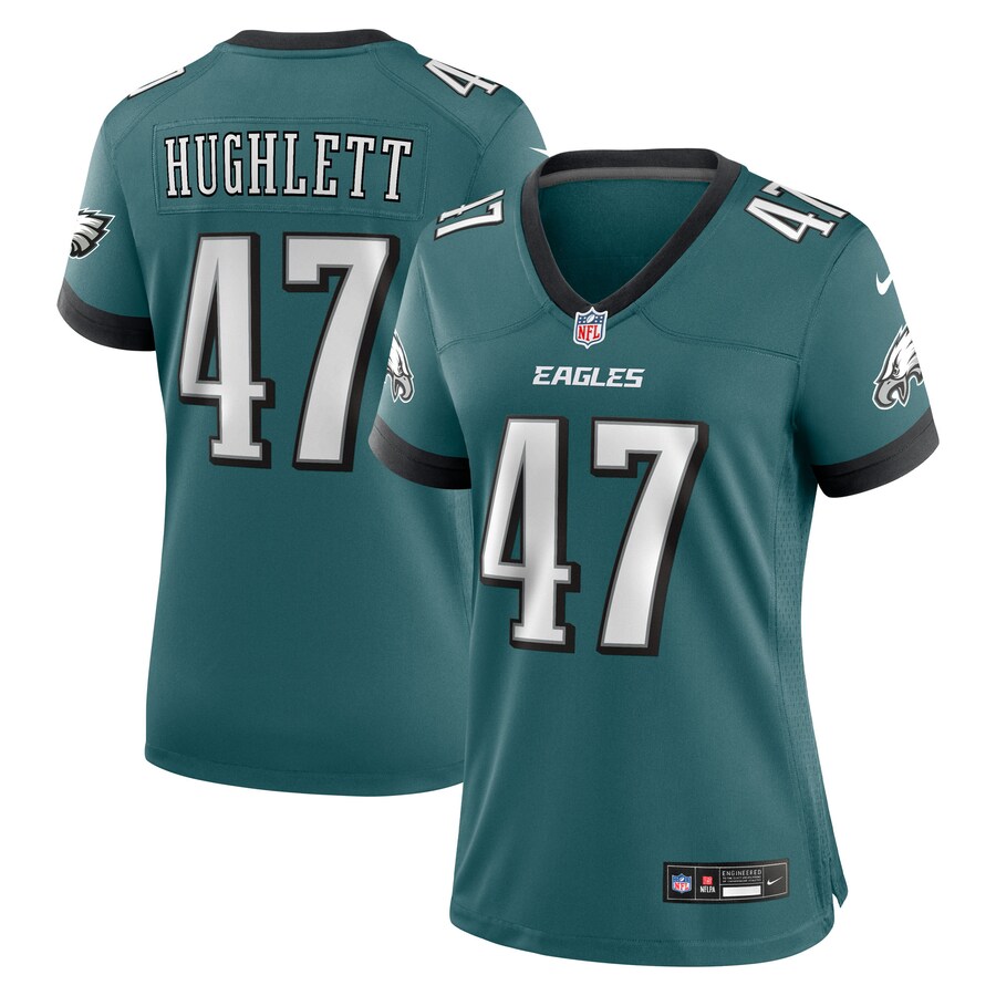 Women's Philadelphia Eagles Charley Hughlett Nike Midnight Green Team Game Jersey - Jersey