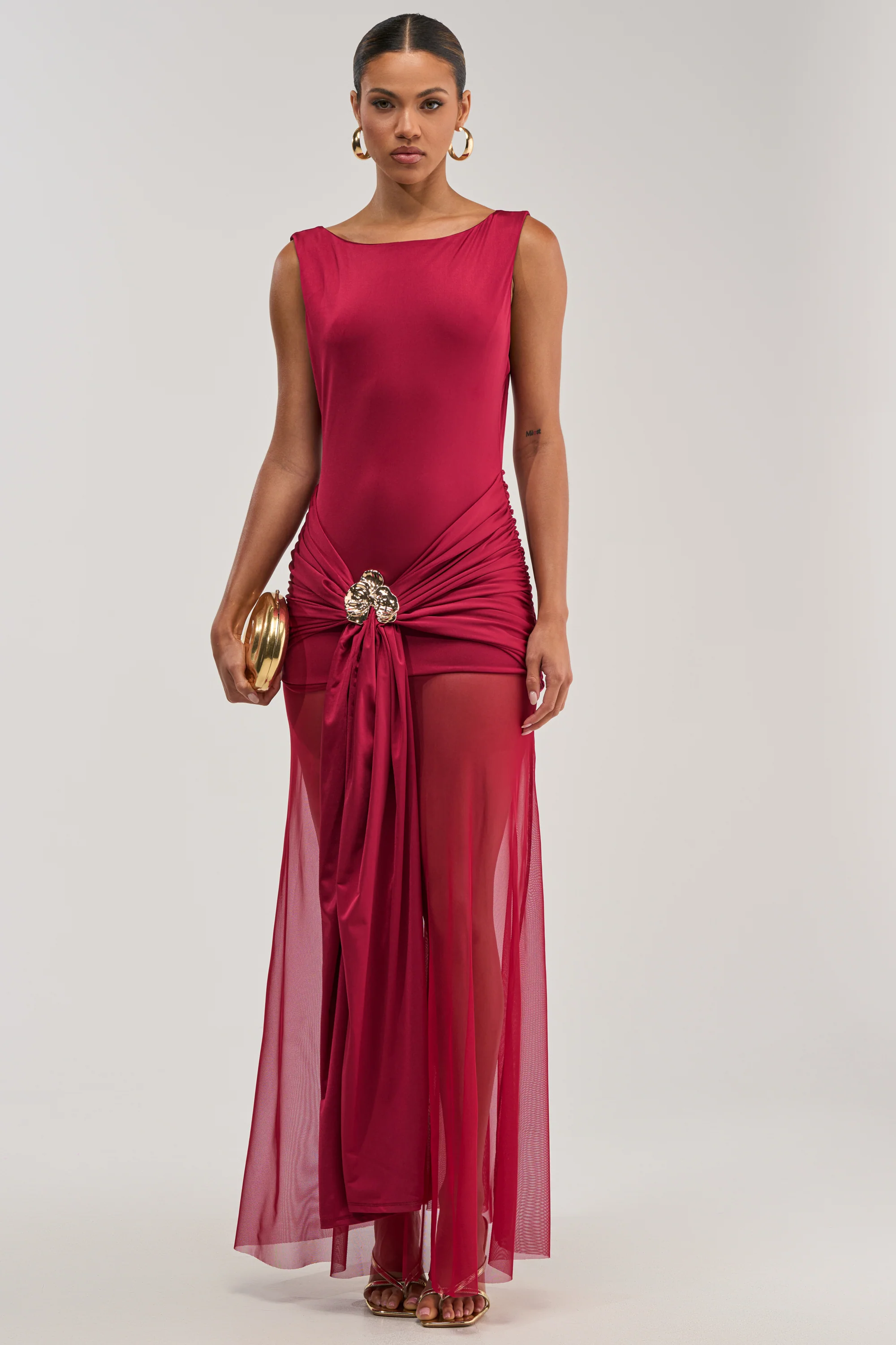 CHAMPAGNE TOAST MAXI DRESS - Akira Wear