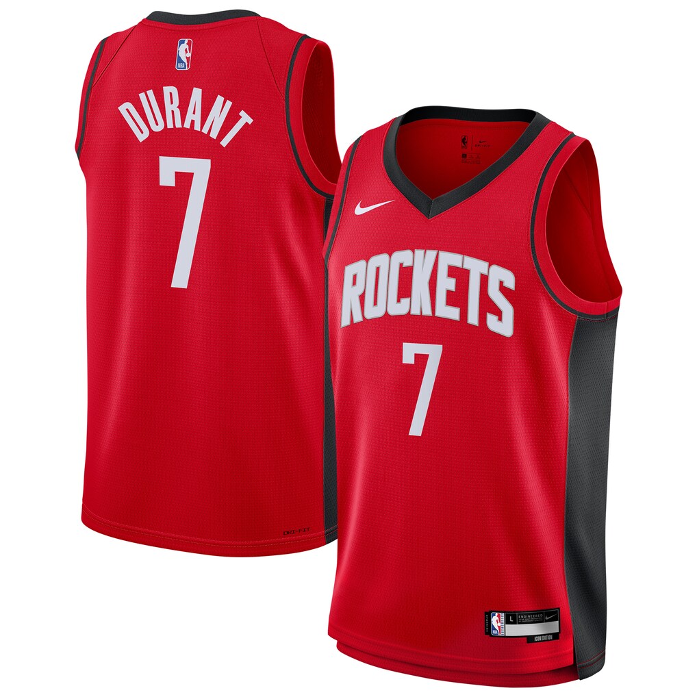 Youth Houston Rockets Kevin Durant Nike Red Swingman Jersey - Icon Edition - Jersey