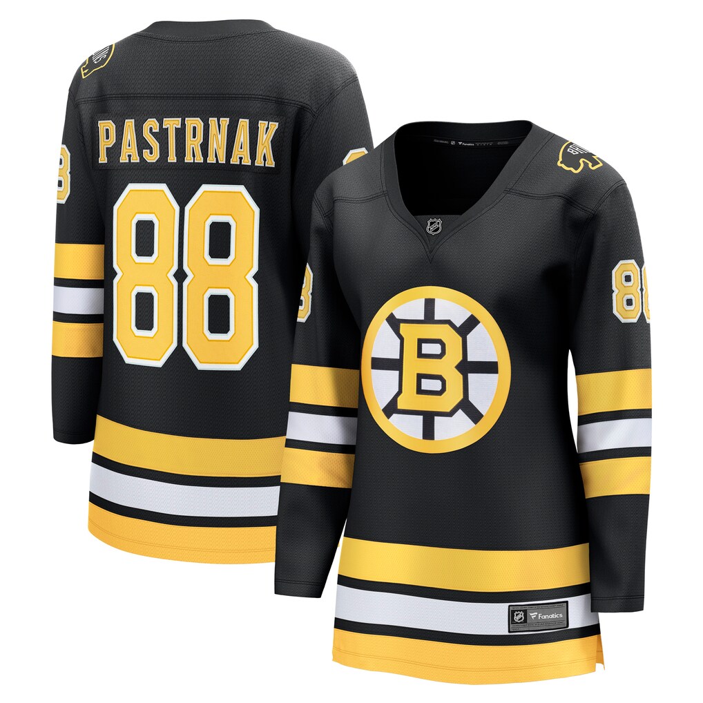 Women's Boston Bruins David Pastrnak Fanatics Black Home Breakaway Player Jersey - Jersey