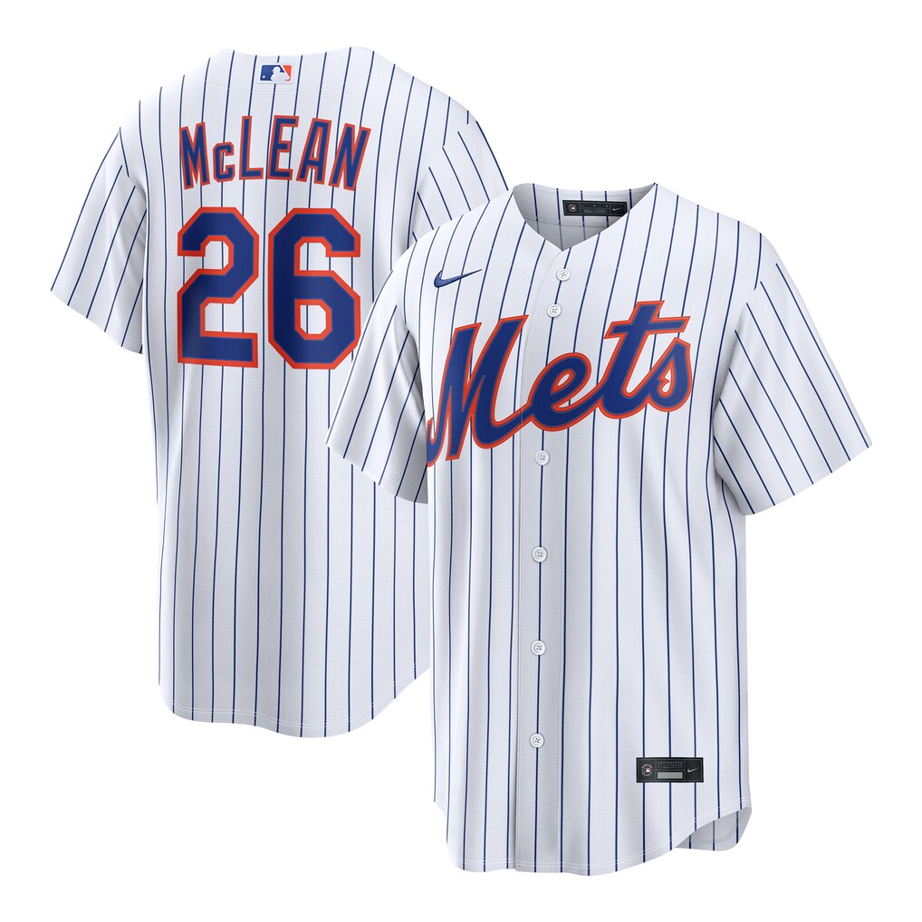 Men's New York Mets Nolan McLean Nike White Home Replica Jersey - Jersey