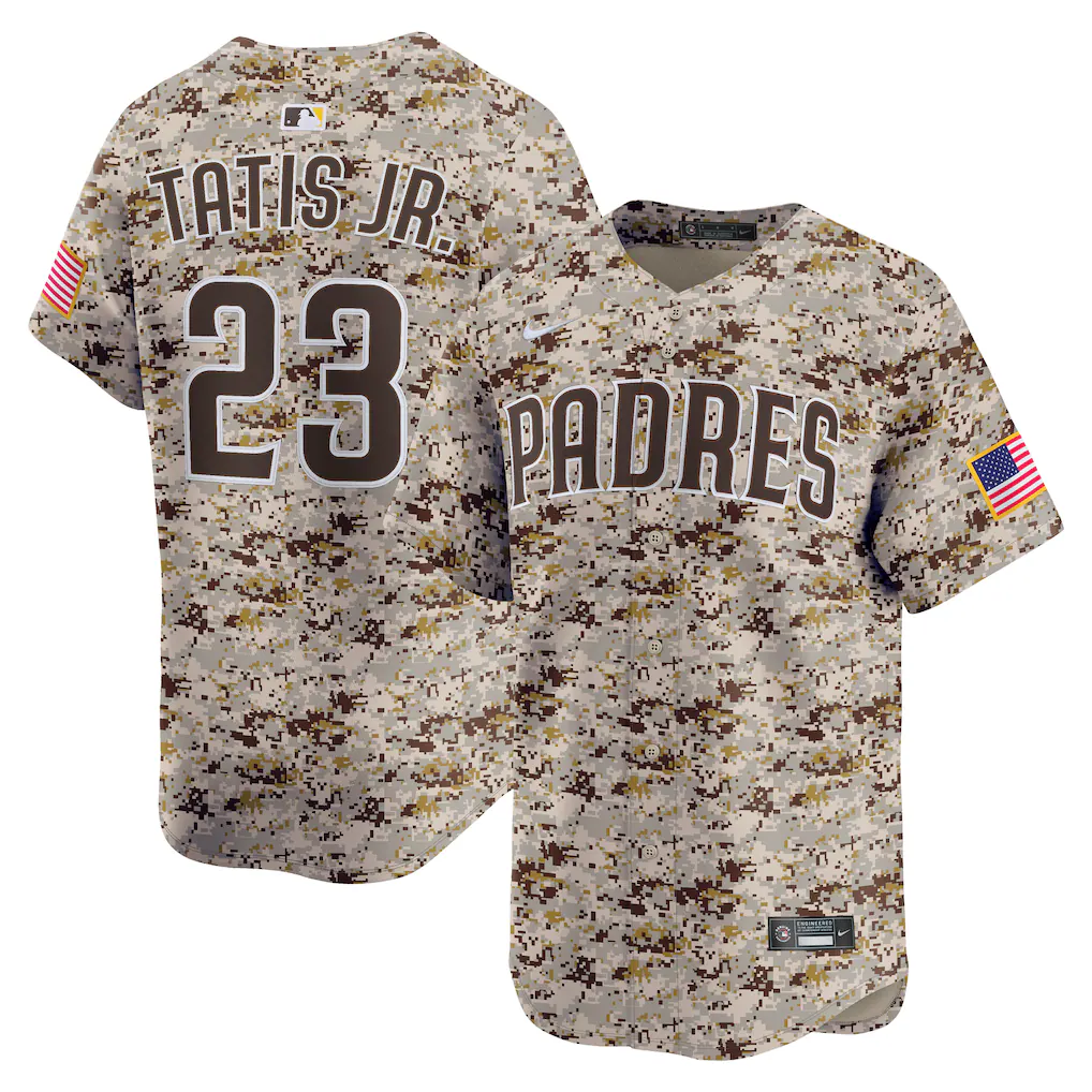 Men's San Diego Padres Fernando Tatis Jr. Nike Camo Alternate 2 Limited Jersey - Jersey