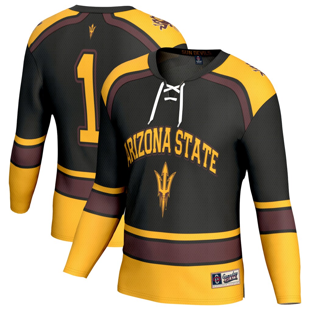 Youth GameDay Greats Black Arizona State Sun Devils Lightweight Hockey Fashion Jersey - Jersey