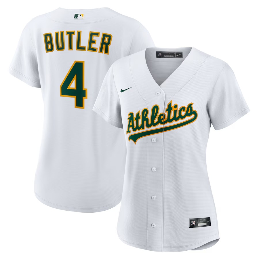 Women's Athletics Lawrence Butler Nike White Home Replica Jersey - Jersey
