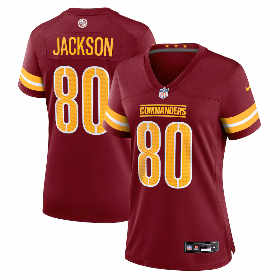 Women's Washington Commanders Tyree Jackson Nike Burgundy Team Game Jersey - Jersey