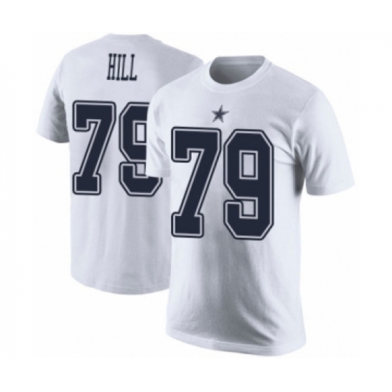 Football Men's Dallas Cowboys #79 Trysten Hill White Rush Pride Name & Number T-Shirt - Jersey