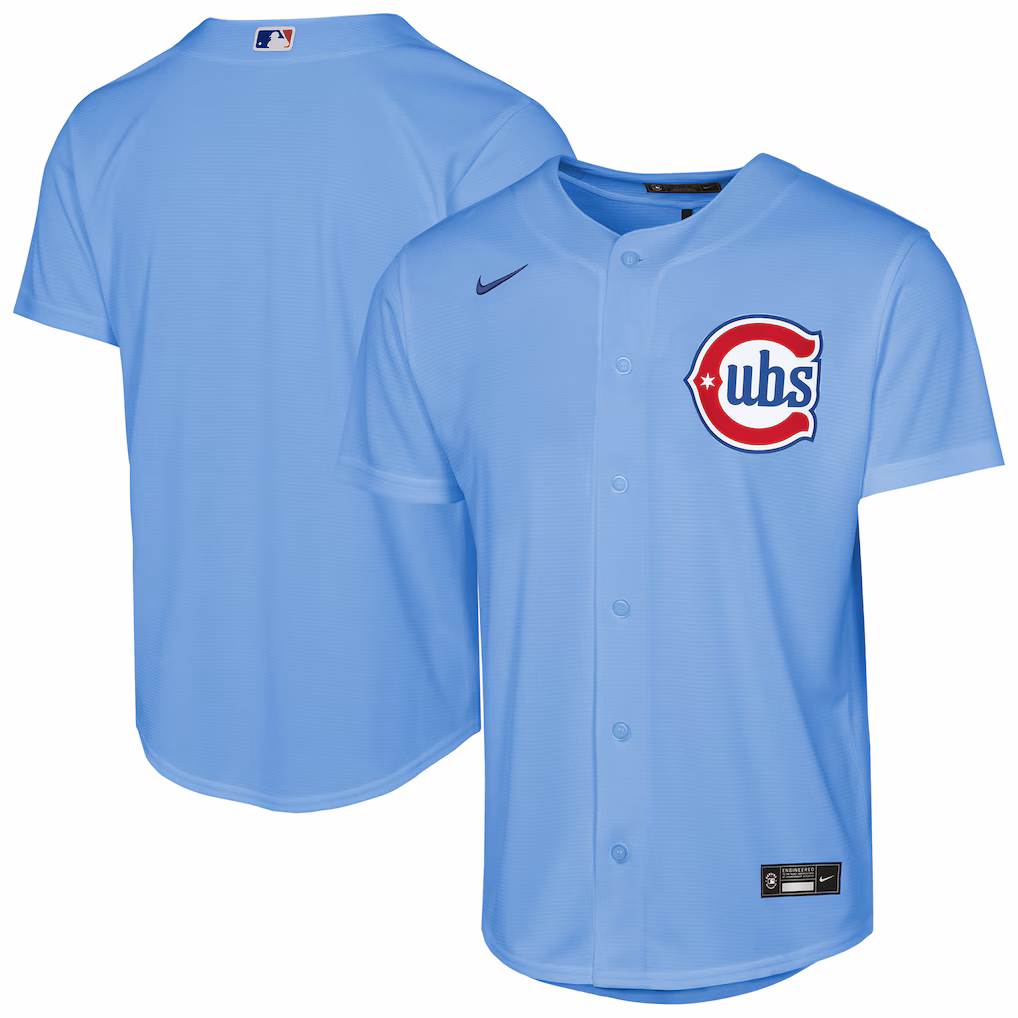 Youth Chicago Cubs Nike Light Blue Alternate Replica Jersey - Jersey