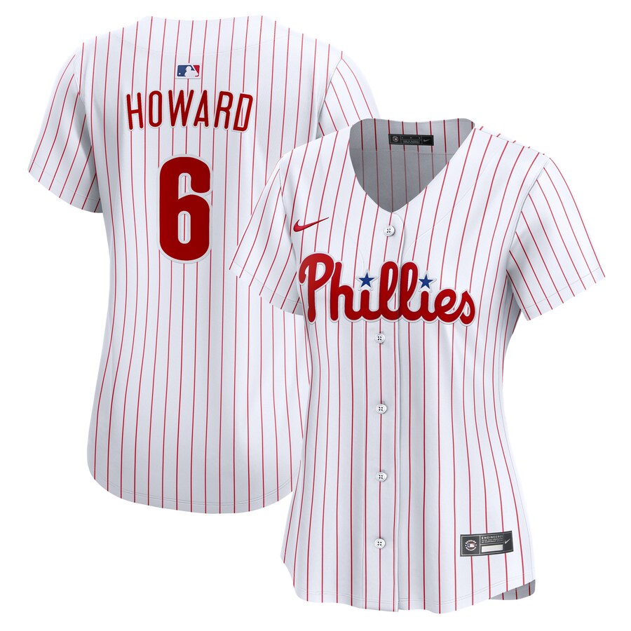 Women's Philadelphia Phillies Ryan Howard Nike White Limited Jersey - Jersey