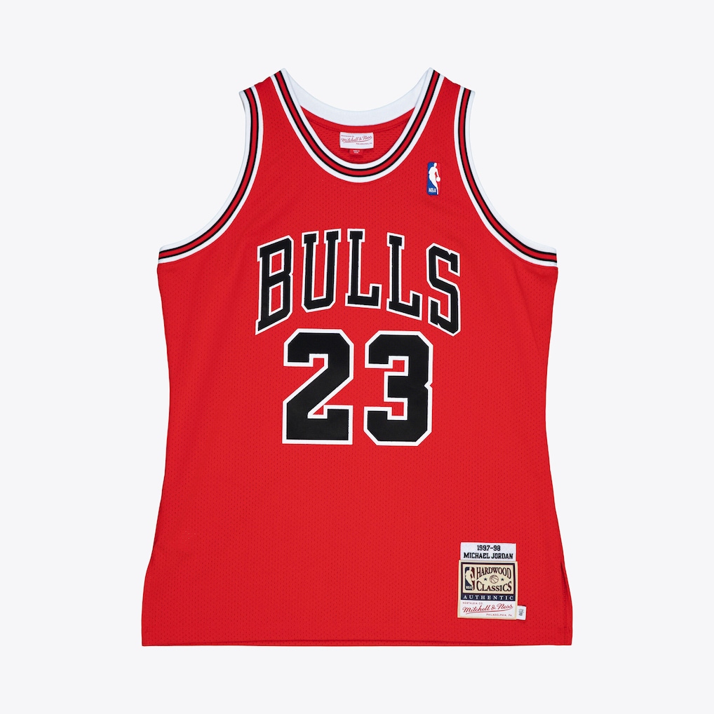Men's Chicago Bulls Michael Jordan Mitchell & Ness Red 1997-98 Authentic Jersey - Jersey