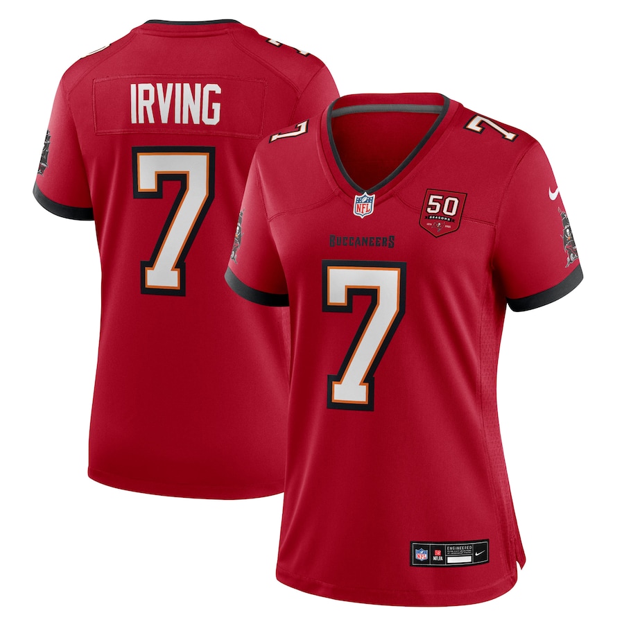 Women's Tampa Bay Buccaneers Bucky Irving Nike Red 50th Anniversary Game Jersey - Jersey