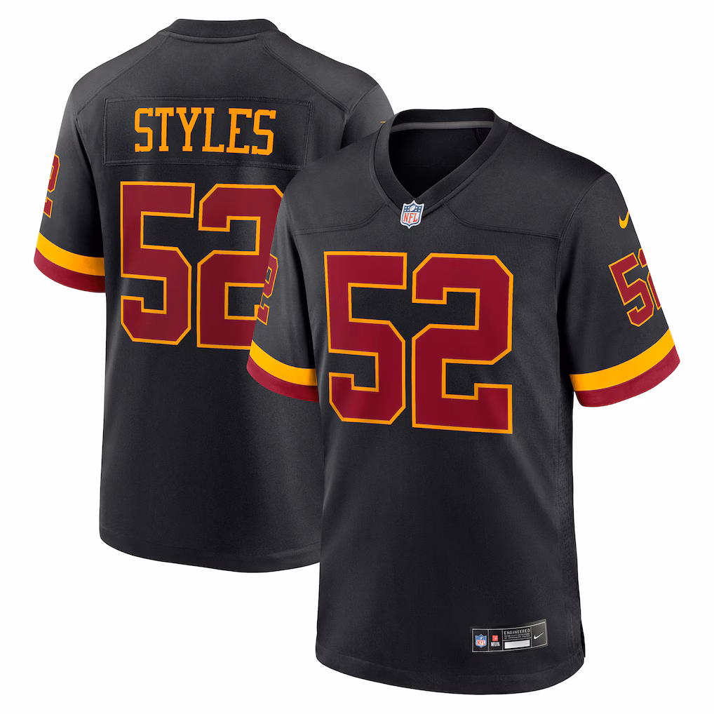 Men's Washington Commanders Sonny Styles Nike Black Game Player Jersey - Jersey