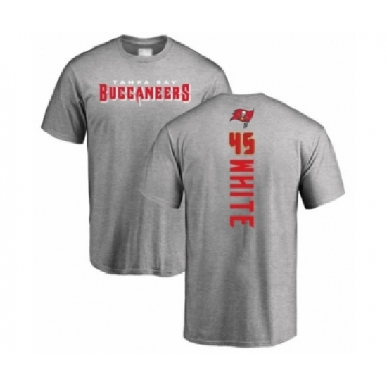 Football Tampa Bay Buccaneers #45 Devin White Ash Backer T-Shirt - Jersey