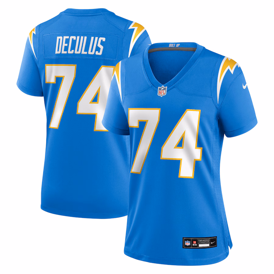 Women's Los Angeles Chargers Austin Deculus Nike Powder Blue Team Game Jersey - Jersey
