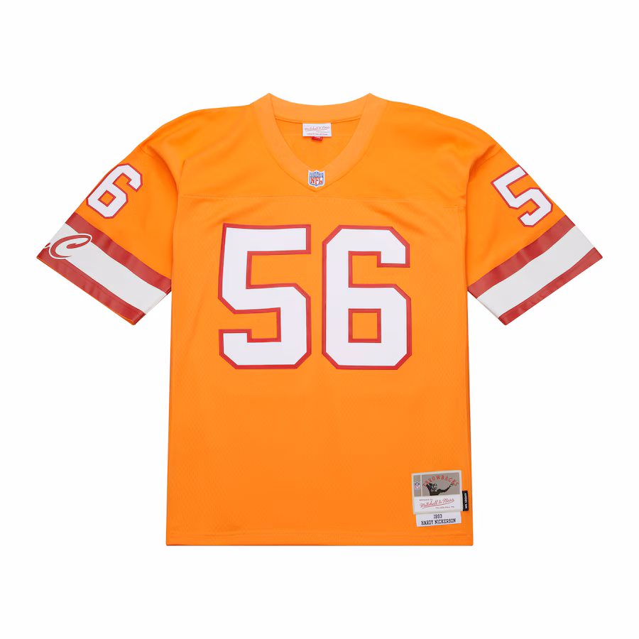 Men's Tampa Bay Buccaneers Hardy Nickerson Mitchell & Ness Orange 1993 Legacy Replica Jersey - Jersey