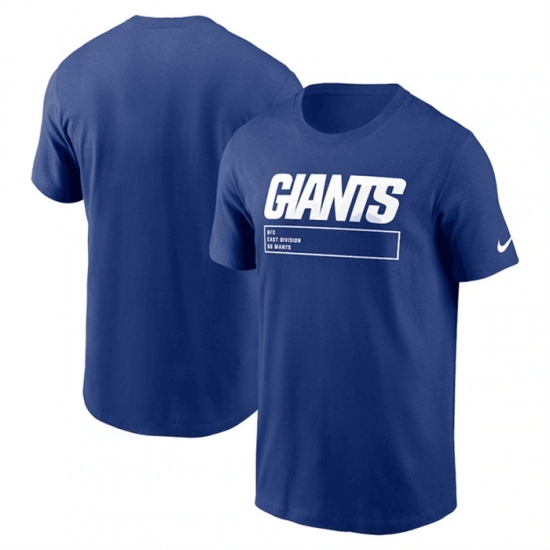 Men's New York Giants Royal Division Essential T Shirt - Jersey