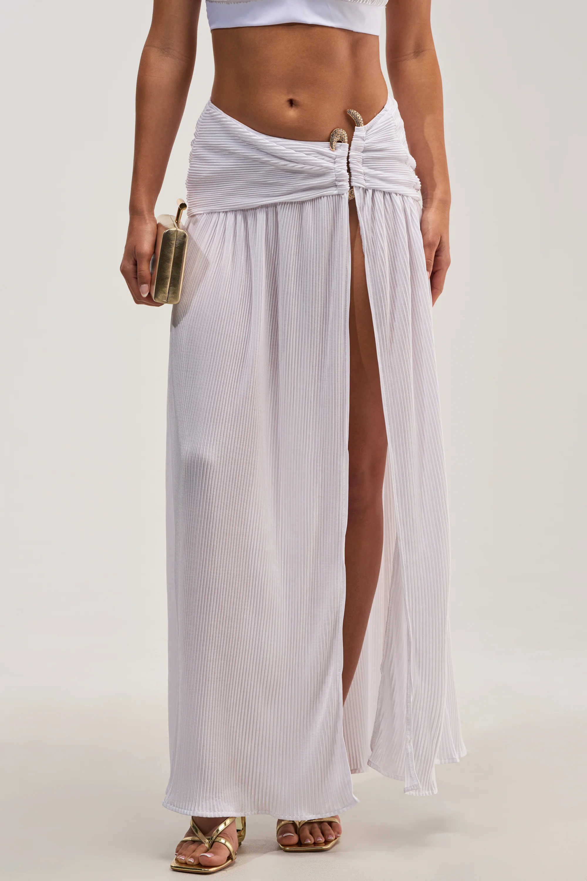 TEMPTATION PLISSE MAXI SKIRT - Akira Wear