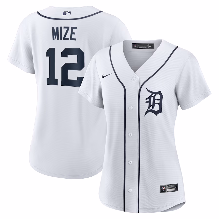 Women's Detroit Tigers Casey Mize Nike White Home Replica Jersey - Jersey