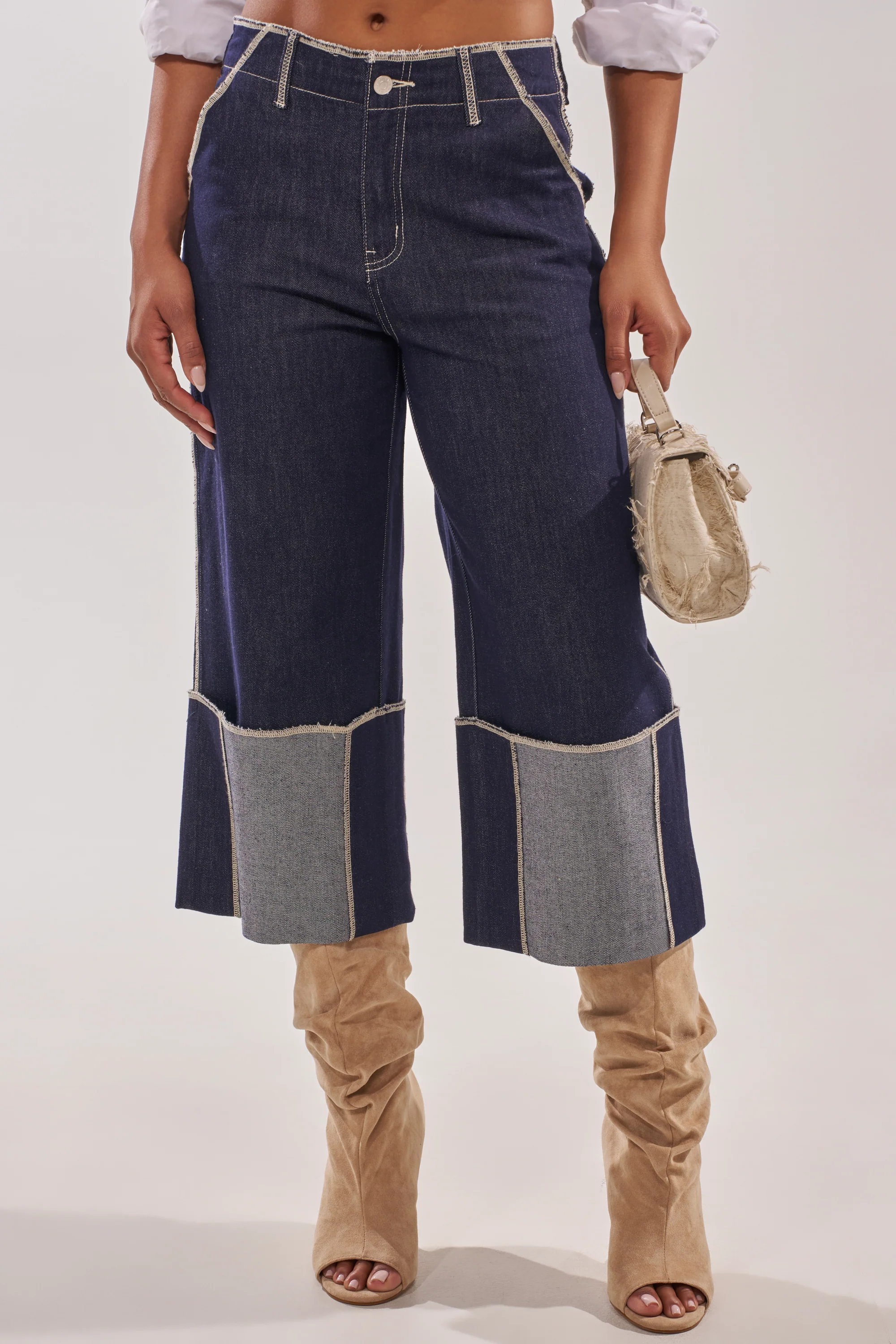 LOCKED UP DENIM BERMUDA SHORT - Akira Wear