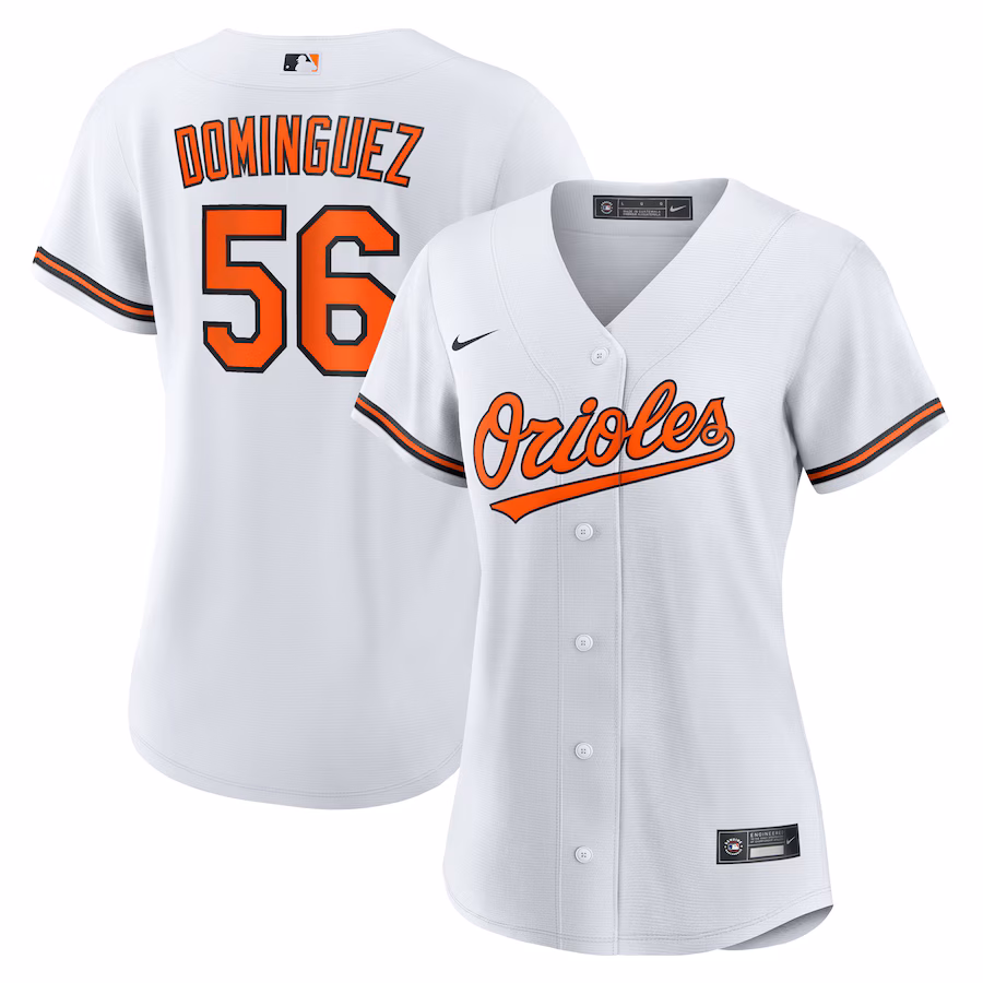 Women's Baltimore Orioles Seranthony Dominguez Nike White Home Replica Jersey - Jersey