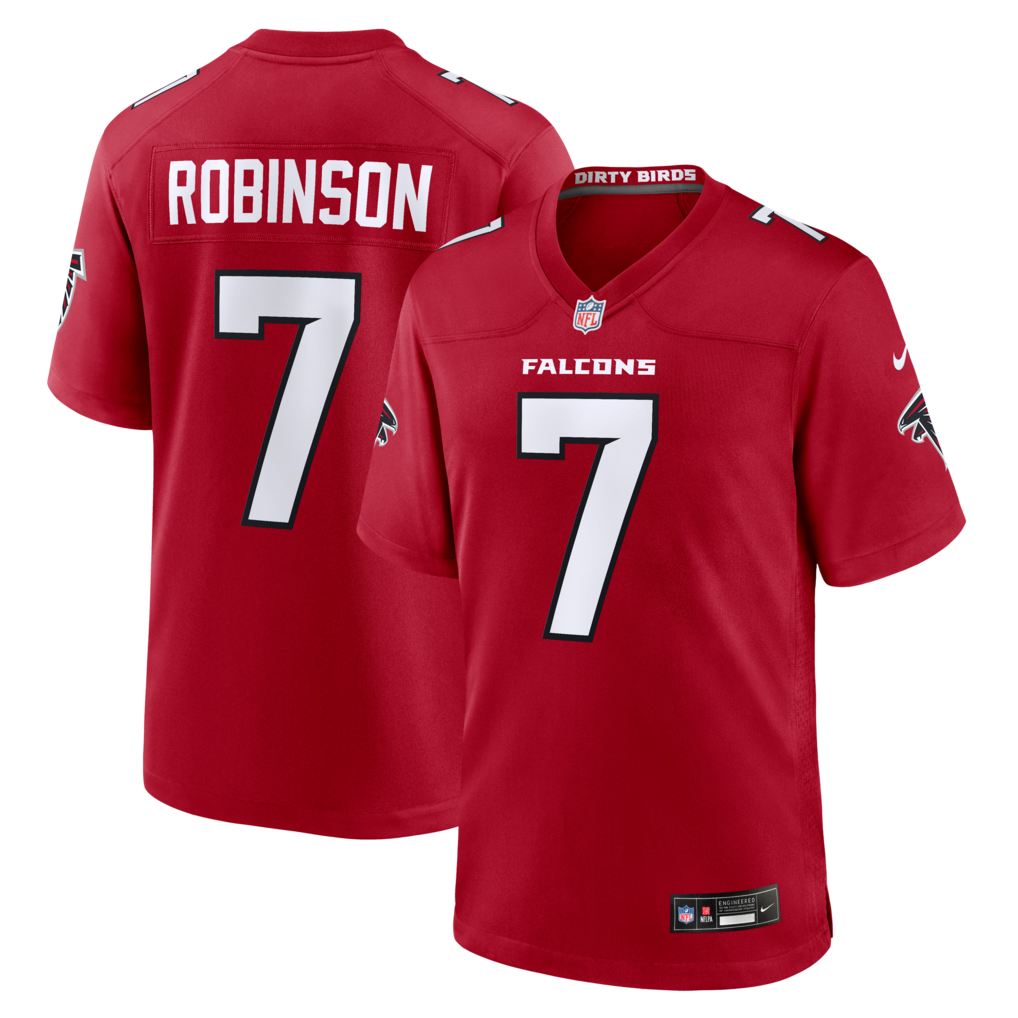 Men's Atlanta Falcons Bijan Robinson Nike Red Game Jersey - Jersey