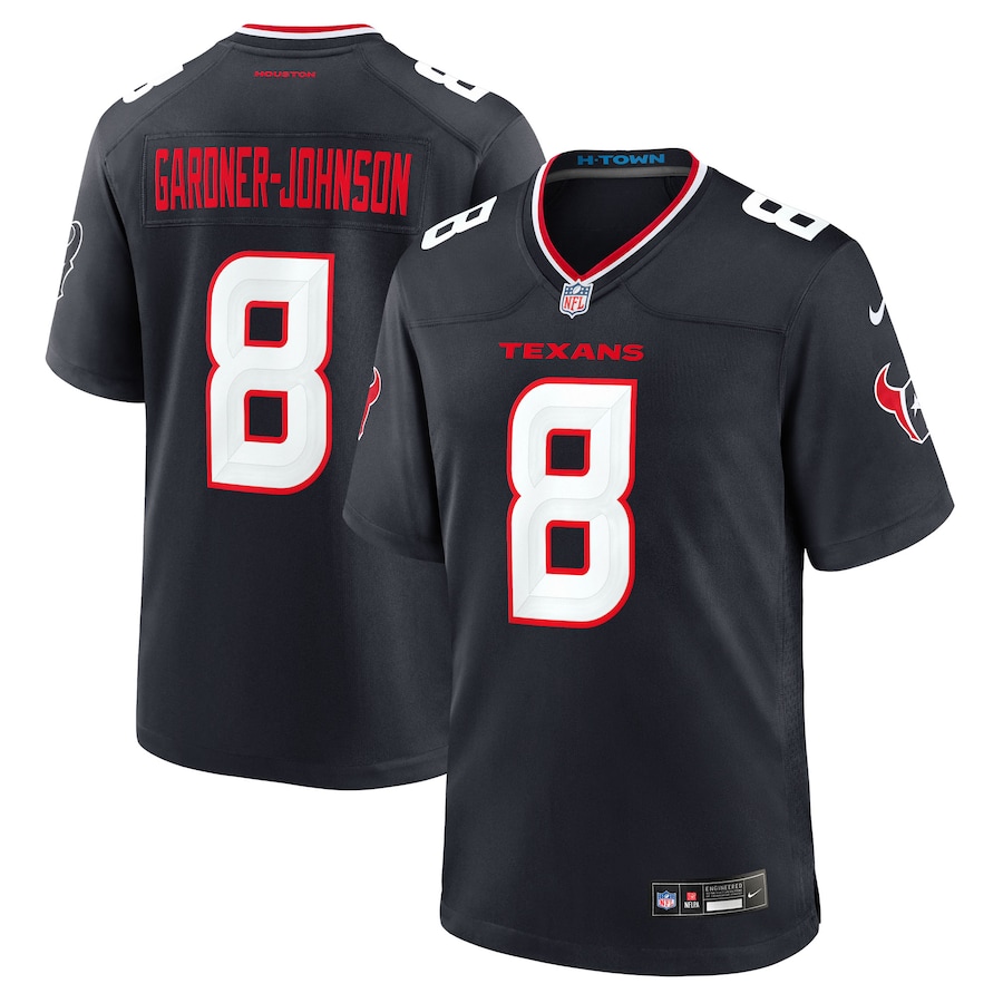 Men's Houston Texans C.J. Gardner-Johnson Nike Navy Team Game Jersey - Jersey