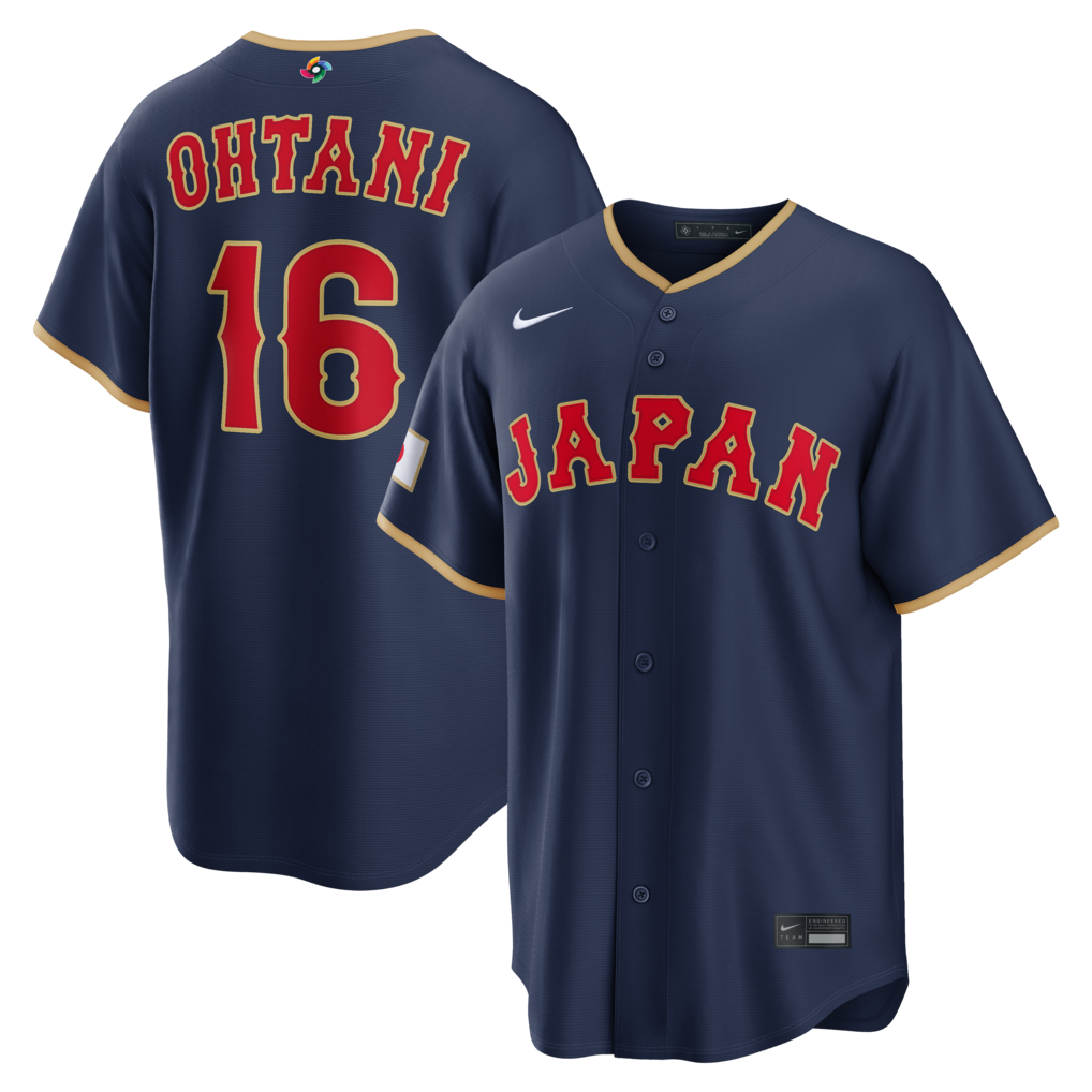 Men's Japan Baseball Shohei Ohtani Nike Navy 2026 World Baseball Classic Road Stadium Jersey - Jersey