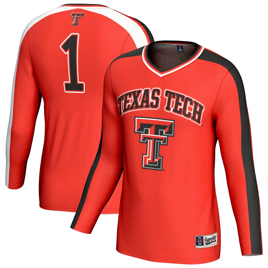 Unisex GameDay Greats #1 Red Texas Tech Red Raiders Lightweight Volleyball Fashion Jersey - Jersey
