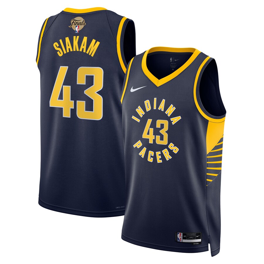 Unisex Indiana Pacers Pascal Siakam Nike Navy 2025 NBA Finals Swingman Jersey - Icon Edition - Jersey
