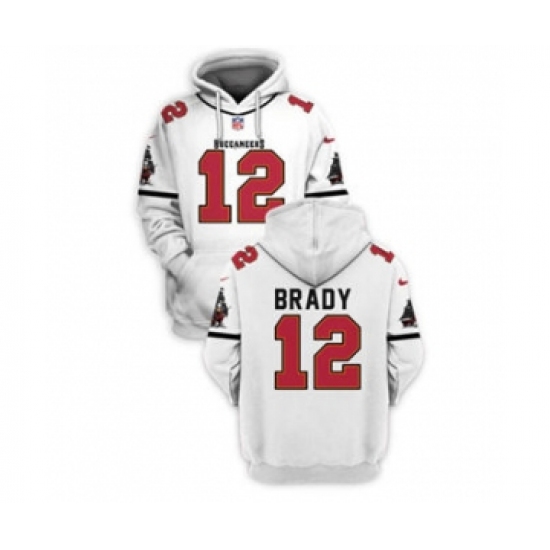 Men's Tampa Bay Buccaneers #13 Mike Evans 2021 White Pullover Football Hoodie - Jersey