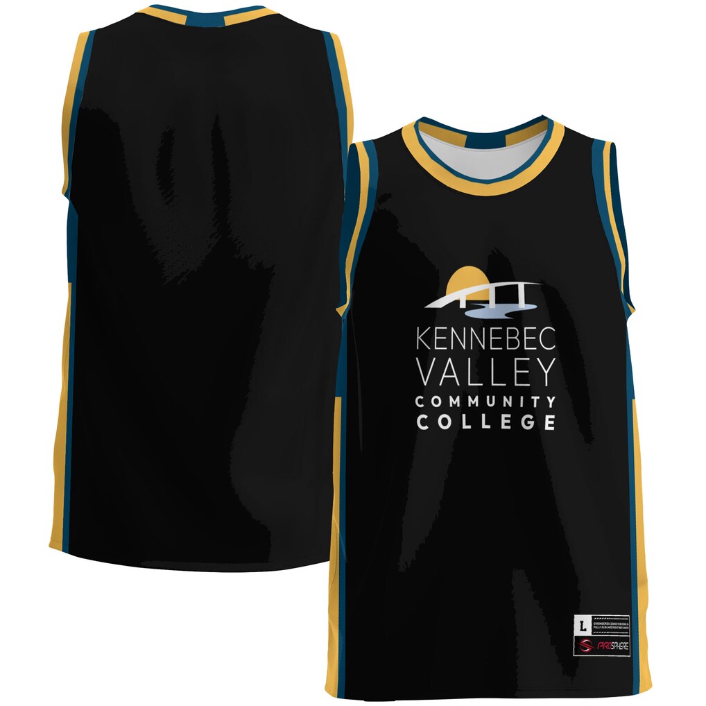 Youth GameDay Greats Black Kennebec Valley Community College Lightweight Basketball Jersey - Jersey