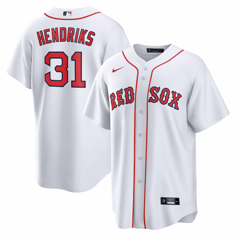 Men's Boston Red Sox Liam Hendriks Nike White Home Replica Jersey - Jersey