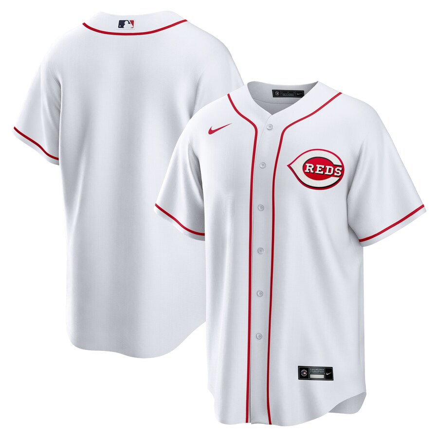 Men's Cincinnati Reds Nike White Home Replica Team Jersey - Jersey
