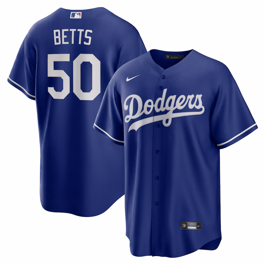 Men's Los Angeles Dodgers Mookie Betts Nike Royal Alternate 2 Replica Jersey - Jersey