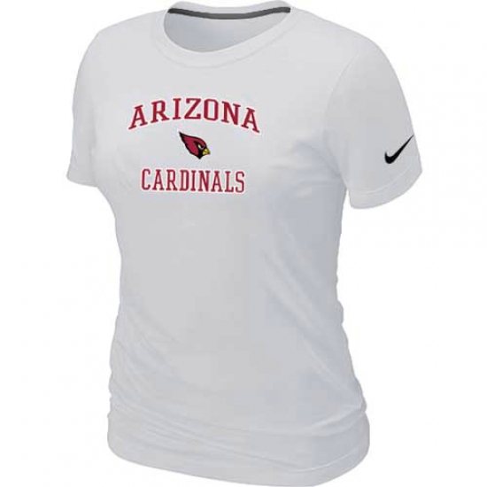 Nike Arizona Cardinals Women's Heart & Soul NFL T-Shirt White - Jersey